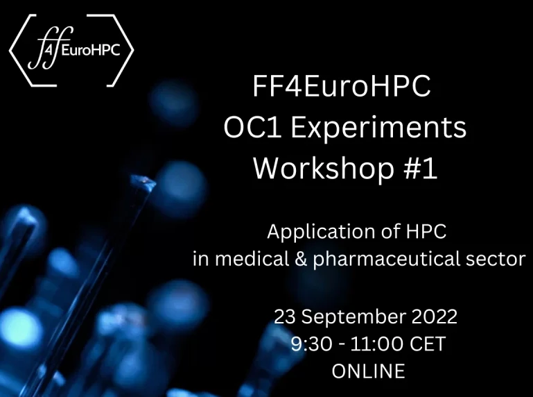 Online workshop: HPC at service of medicine and pharmacies